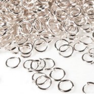 Metalen montage / buig ringetjes 10mm Zilver